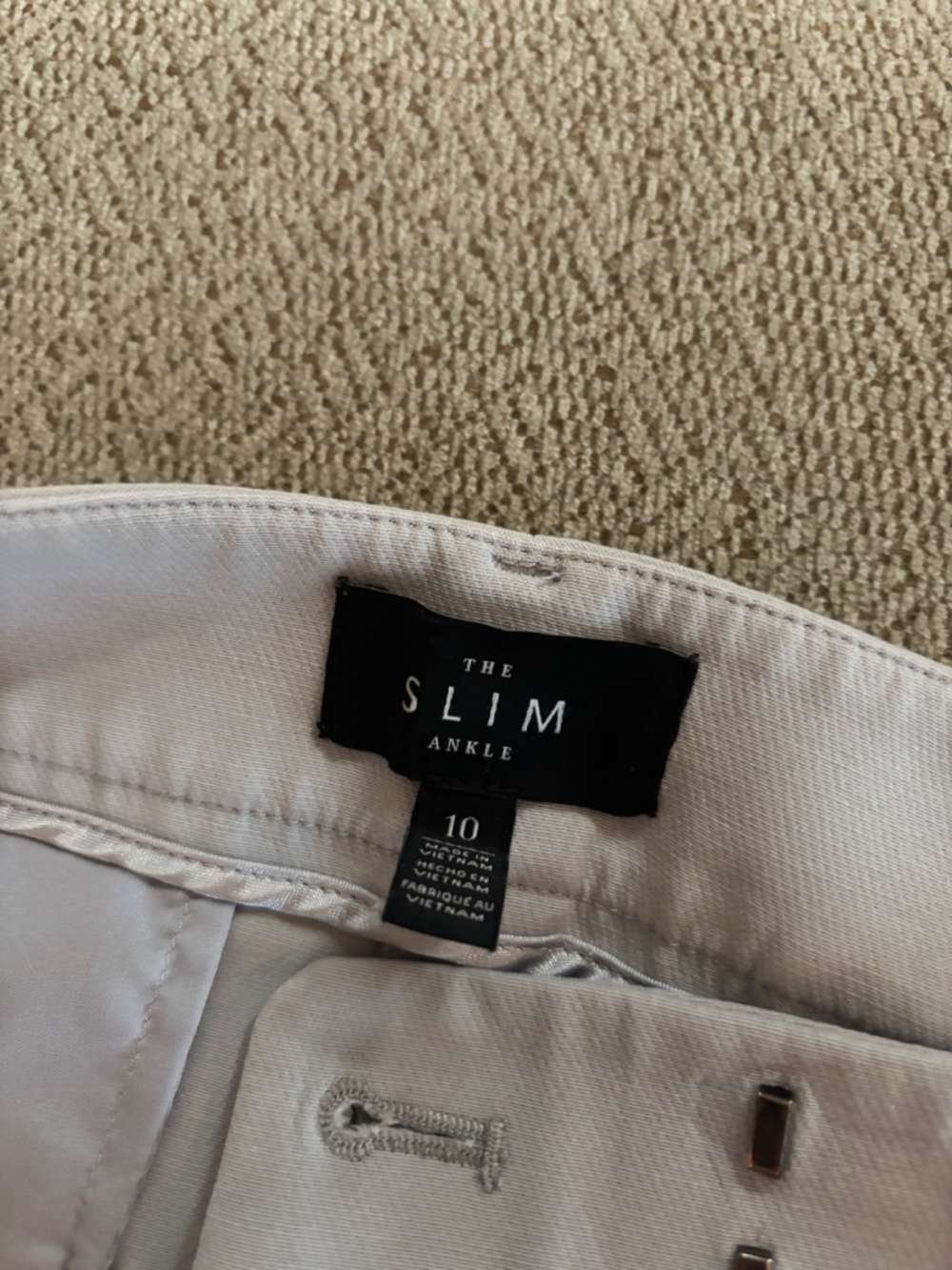 THE LIMITED The Slim Ankle Pants Grey Taupe Size 10 Dress Career Professional - Picture 3 of 3